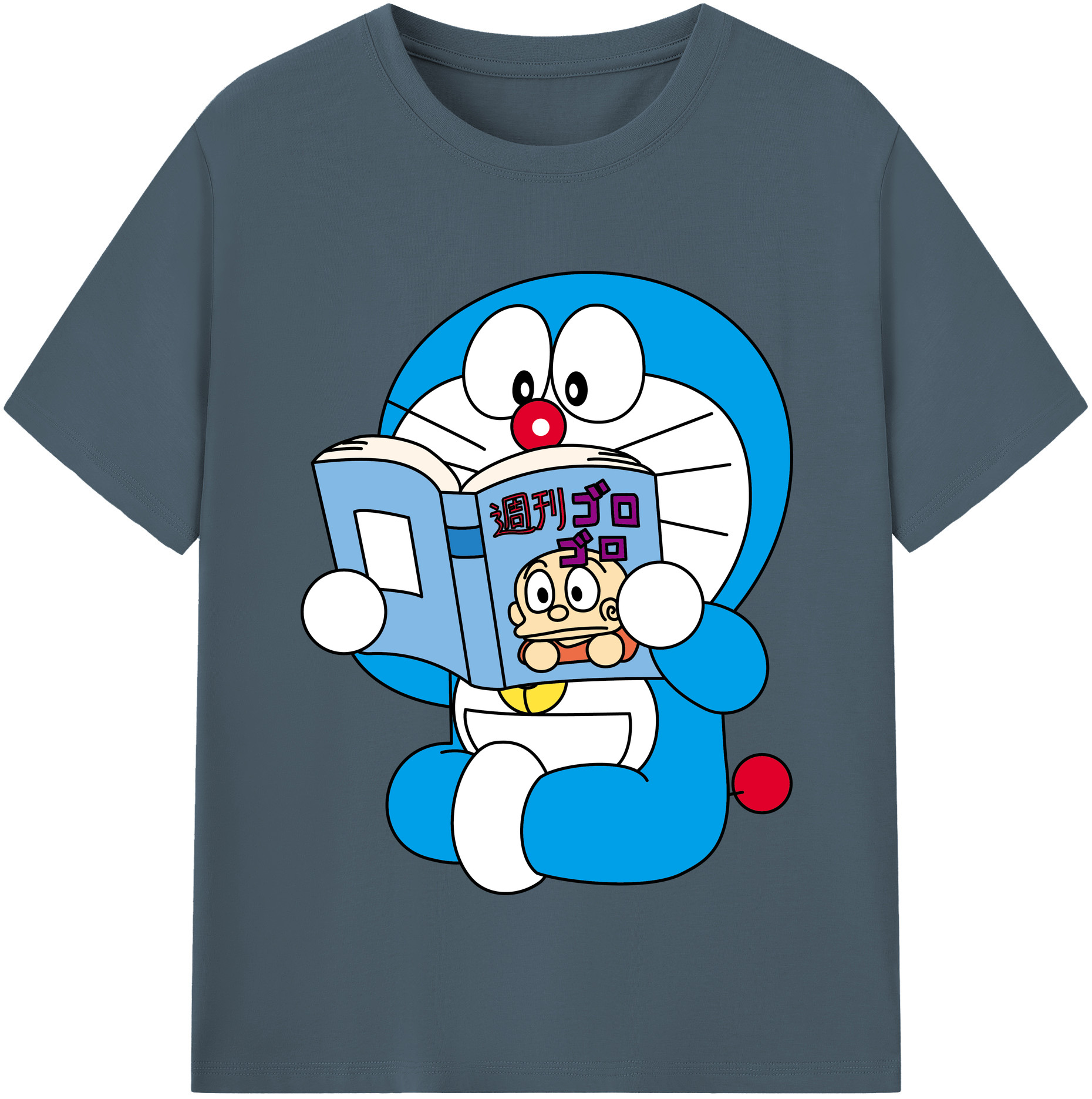 （画像用） ドラえもん Doraemon 綿100％半袖Tシャツ（フロントプリント）